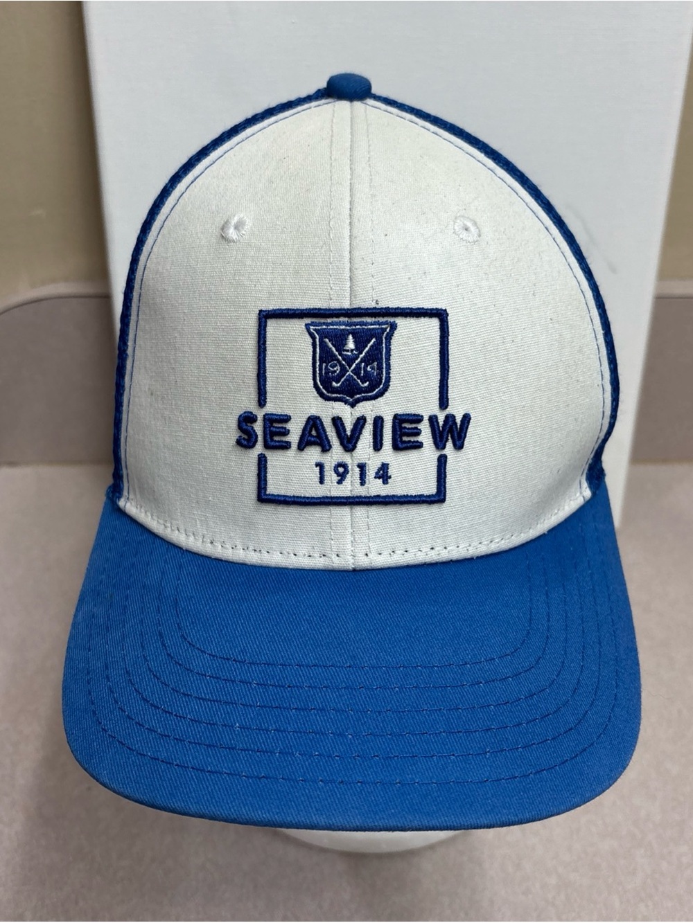 Seaview Golf Course New Jersey Trucker Hat Cap Mesh Snapback Men’s OSFA Blue